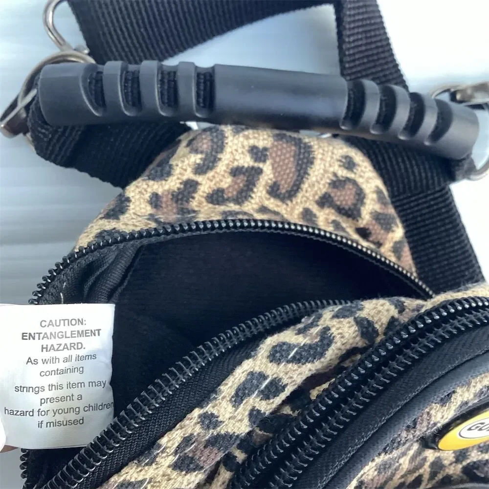 Leopard Print Mini Daypack Backpack Unisex Casual Adjustable Straps - Picture 10 of 10